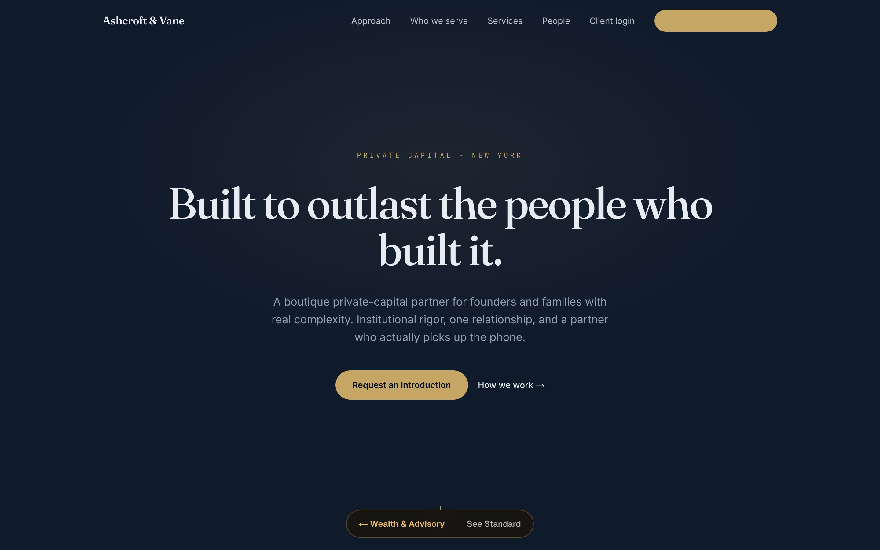 Ashcroft & Vane premium template preview
